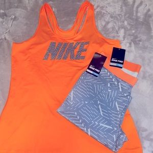 Nike Pro 8” Training Shorts and Top Set